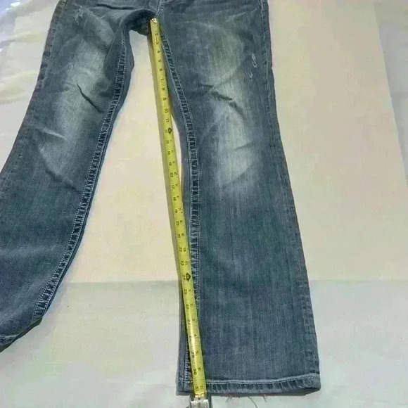 Miss Me Jeans Distressed Bootcut Boot Bedazzled Y2K Womens Size 32 JE5380B5L - Picture 6 of 16